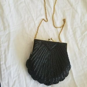 VALERIE STEVENS Vintage beaded cross bag